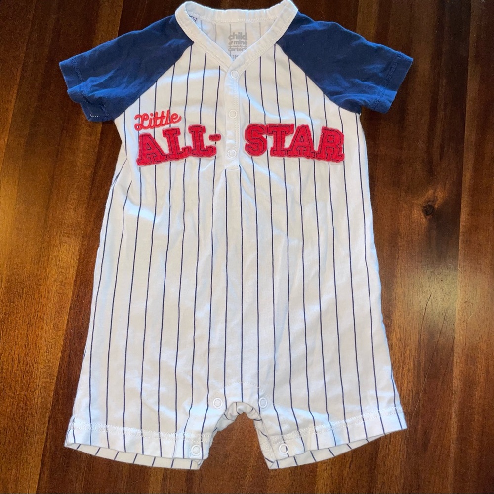 Baby Romper! Baseball! 18M Onsie! Little All-Star!